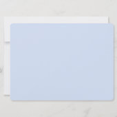 blauwe tropische baard bruiloft kaart (Achterkant)