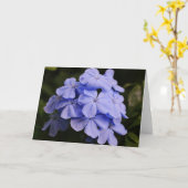  Blauwe Tropische Bloemen Noteer Kaart (Gele Bloem)
