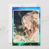 Blauwe Tropische Foto Ocean Destination Wedding Save The Date (Voorkant)