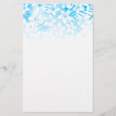 Blauwe tropische palmbomen briefpapier (Voorkant)