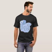 Blauwe Tropische Visx T-shirt (Voorkant volledig)
