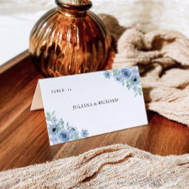 Blauwe Trouw Plaatskaartjes Sjabloon