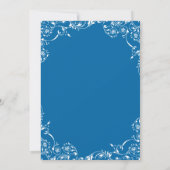  blauwe trouwerij met schuifwiel en binnenste kaart (Achterkant)