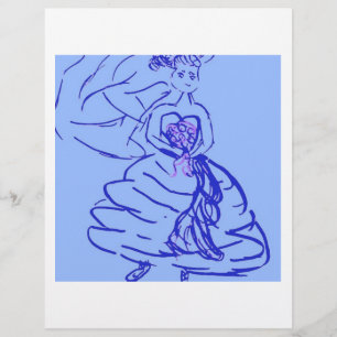 Blauwe Trouwjurk Bruid Flyer