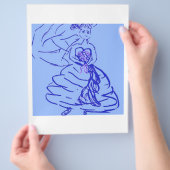 Blauwe Trouwjurk Bruid Flyer (Hand)