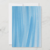  Blauwe Truck Kleine POMPOEN Jongen BABY SHOWER Kaart (Achterkant)