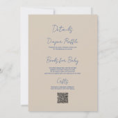Blauwe Truck & Kleine Pompoen op Weg QR Code Kaart (Achterkant)