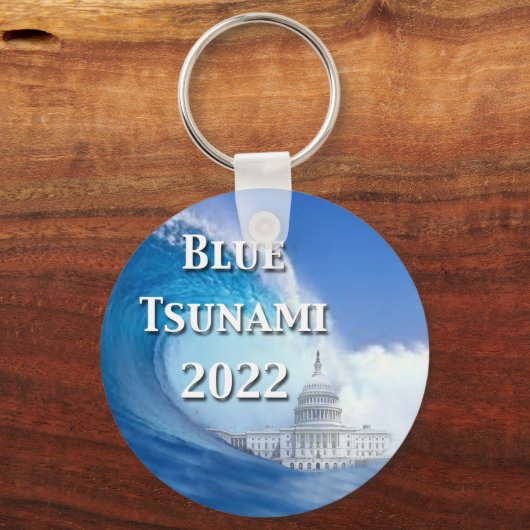 Blauwe Tsunami Sleutelhanger 2022 (Voorkant)