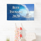 Blauwe Tsunami Verkiezing 2020 Spandoek (Insitu)