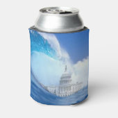 Blauwe Tsunami Verkiezing 2024 Blikjeskoeler (Blikje Achterkant)