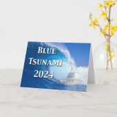 Blauwe Tsunami Verkiezing 2024 Kaart (Gele Bloem)