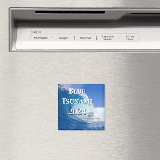 Blauwe Tsunami Verkiezing 2024 Magneet (Insitu (Vaatwasser))