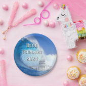 Blauwe Tsunami Verkiezing 2024 Papieren Bordje (Feest)