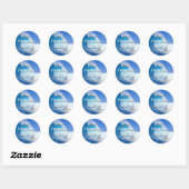 Blauwe Tsunami Verkiezing 2024 Ronde Sticker (Vel)