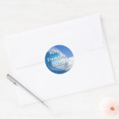 Blauwe Tsunami Verkiezing 2024 Ronde Sticker (Envelop)