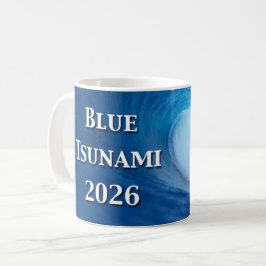 Blauwe Tsunami-verkiezing 2026 Koffiemok