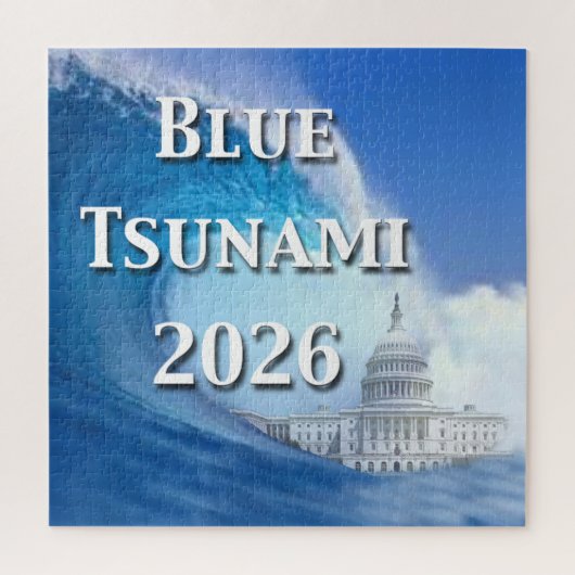 Blauwe Tsunami-verkiezing 2026 Legpuzzel (Verticaal)