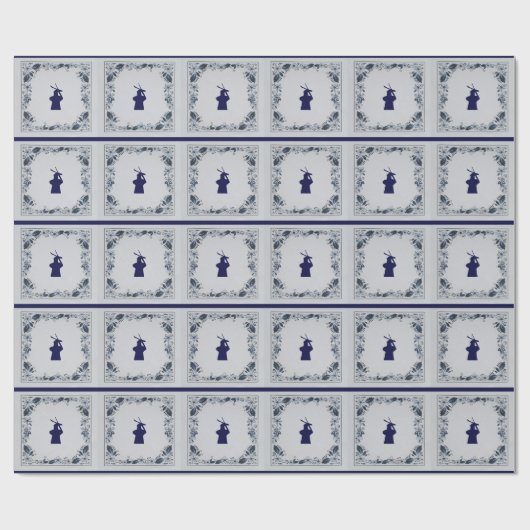 Blauwe tuimelmolen "de Roos" van Delft Cadeaupapier (Vlak)