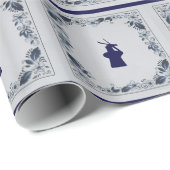 Blauwe tuimelmolen "de Roos" van Delft Cadeaupapier (Rol Hoek)
