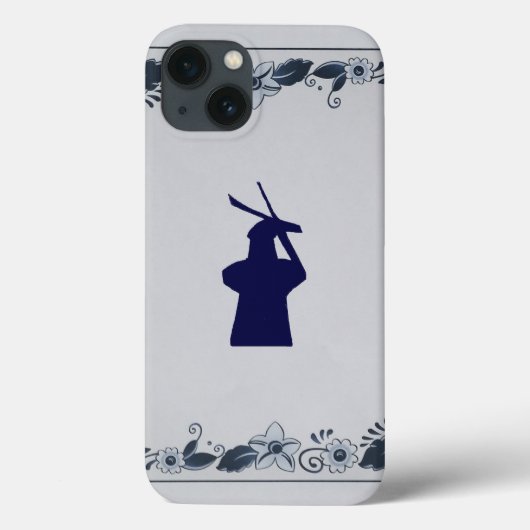 Blauwe tuimelmolen "de Roos" van Delft Case-Mate iPhone Case (Achterkant)