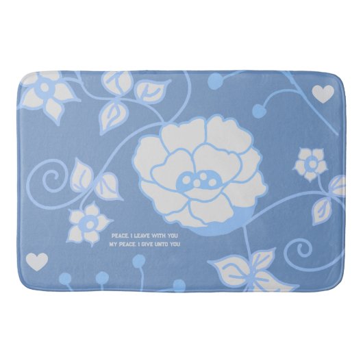 Blauwe Tuin Badmat (Voorkant)
