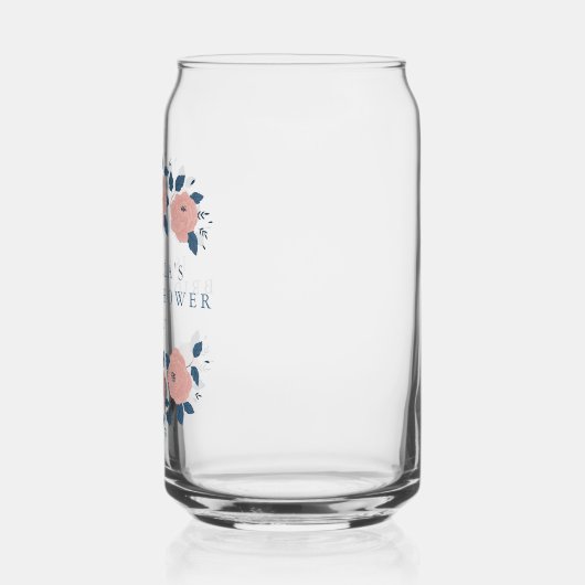 Blauwe Tuin Bloem Hulpstuk Bruiloft Feest Favoriet Blikvorm Glas (Links)