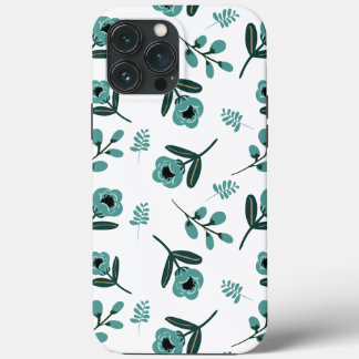 Blauwe Tuin Bloemennacht Case-Mate iPhone Case