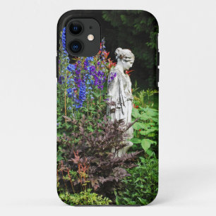 Blauwe tuin- en plantsoenen van delfinium Case-Mate iPhone case