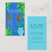 Blauwe tuin Florist Landscaper Architect Visitekaartje (Voorkant / Achterkant)