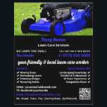 Blauwe tuin grasmaaier, gazon verzorging flyer<br><div class="desc">Blue Garden Lawn-Mower,  Lawn Care Services Adverteren Flyer van The Visitekaartje Store.</div>