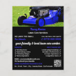 Blauwe tuin grasmaaier, gazon verzorging flyer<br><div class="desc">Blue Garden Lawn-Mower,  Lawn Care Services Adverteren Flyer van The Visitekaartje Store.</div>