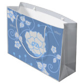 Blauwe Tuin Grote Cadeautas (Achterkant Gekanteld)
