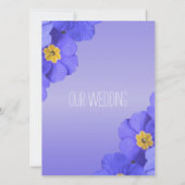  blauwe tuinbloemen Christelijk, religieus Kaart (Achterkant)