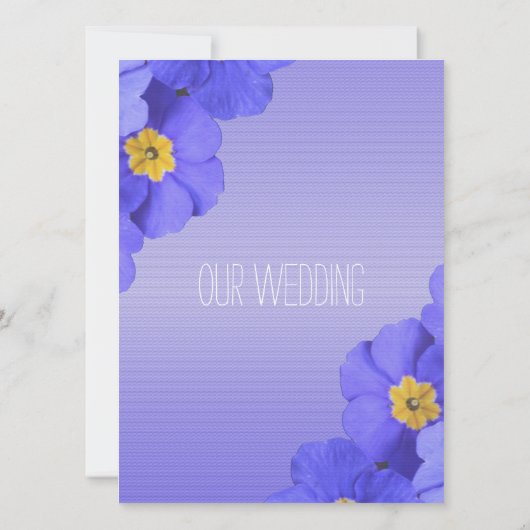  blauwe tuinbloemen Christelijk, religieus Kaart (Achterkant)