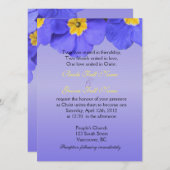  blauwe tuinbloemen Christelijk, religieus Kaart (Voorkant / Achterkant)