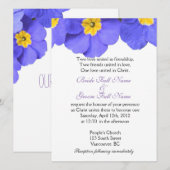  blauwe tuinbloemen Christelijk, religieus Kaart (Voorkant / Achterkant)