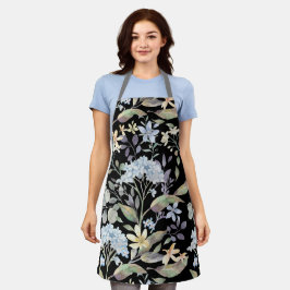  blauwe tuinbouwflessen voor keukens schort