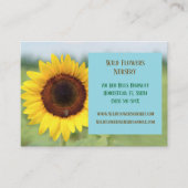 Blauwe Tuinman Landschapsarchitect Bloemist Zonneb Visitekaartje (Voorkant)