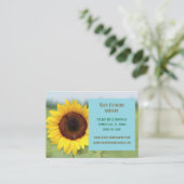 Blauwe Tuinman Landschapsarchitect Bloemist Zonneb Visitekaartje (Staand voorkant)