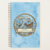 Blauwe Tuinplanner – Aangepaste Notitieboek (Voorkant)