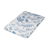 Blauwe tuinvlinder en Floral Garden Pattern Badmat (Gekanteld)