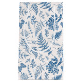 Blauwe tuinvlinder en Floral Garden Pattern Klein Cadeauzakje (Voorkant)