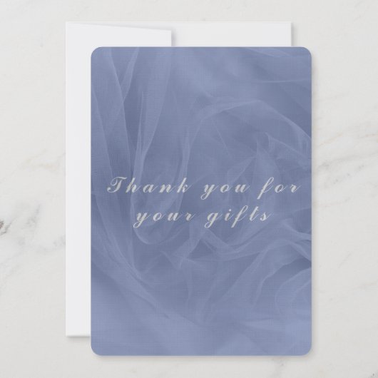 Blauwe tulestof - elke kleur bedankkaart (Achterkant)