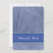 Blauwe tulestof - elke kleur bedankkaart (Voorkant)