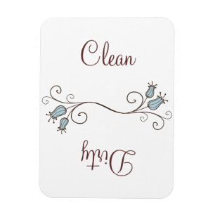 Blauwe Tulp Afwasmachine Schoon - Vuil Magneten