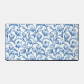 Blauwe Tulp  bloemmotief Bureaumat (Voorkant)