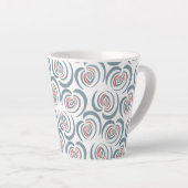 Blauwe tulp latte mok (Rechterhoek)