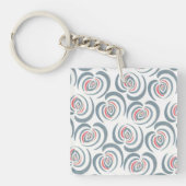 Blauwe tulp sleutelhanger (voorkant)