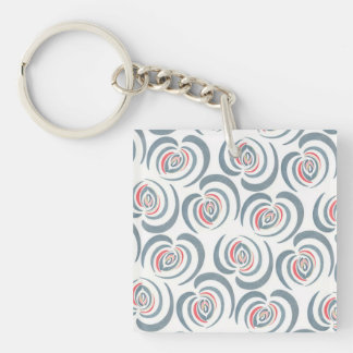 Blauwe tulp sleutelhanger
