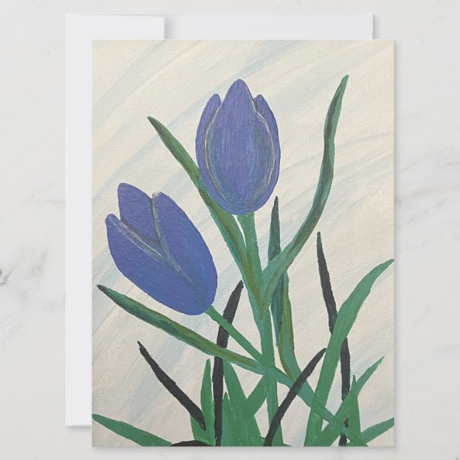 Blauwe tulpen (Voorkant)